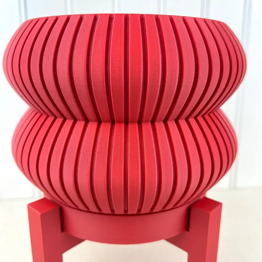 Sculptural Indoor Planter Pot, Milo Planter Pot, Indoor Flower Pot, Ridged